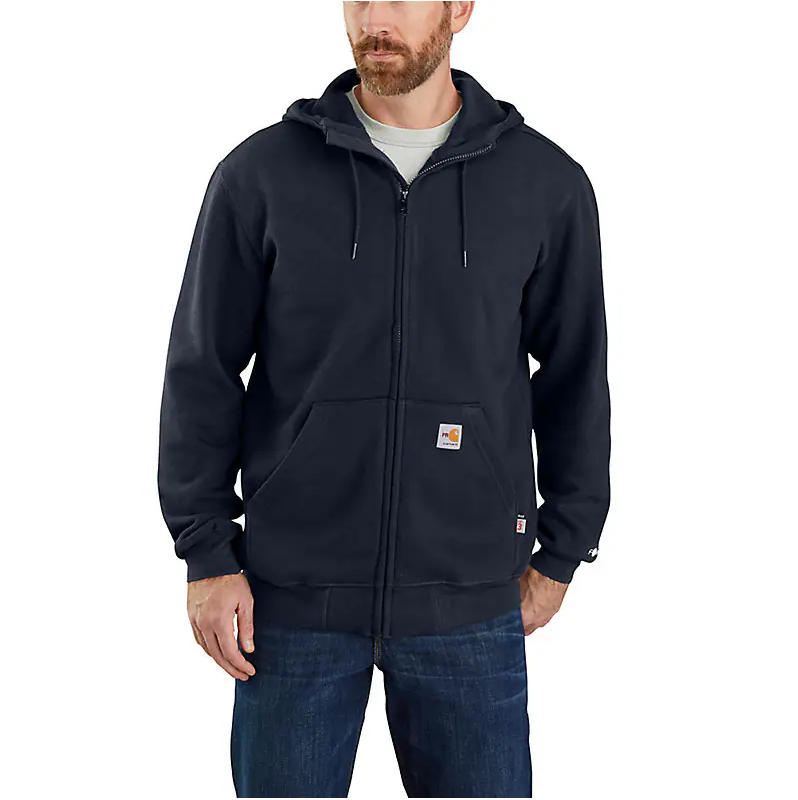 Carhartt FR Force® Marquette Loose Fit Midweight Hooded Zip-Front Sweatshirt - 104982