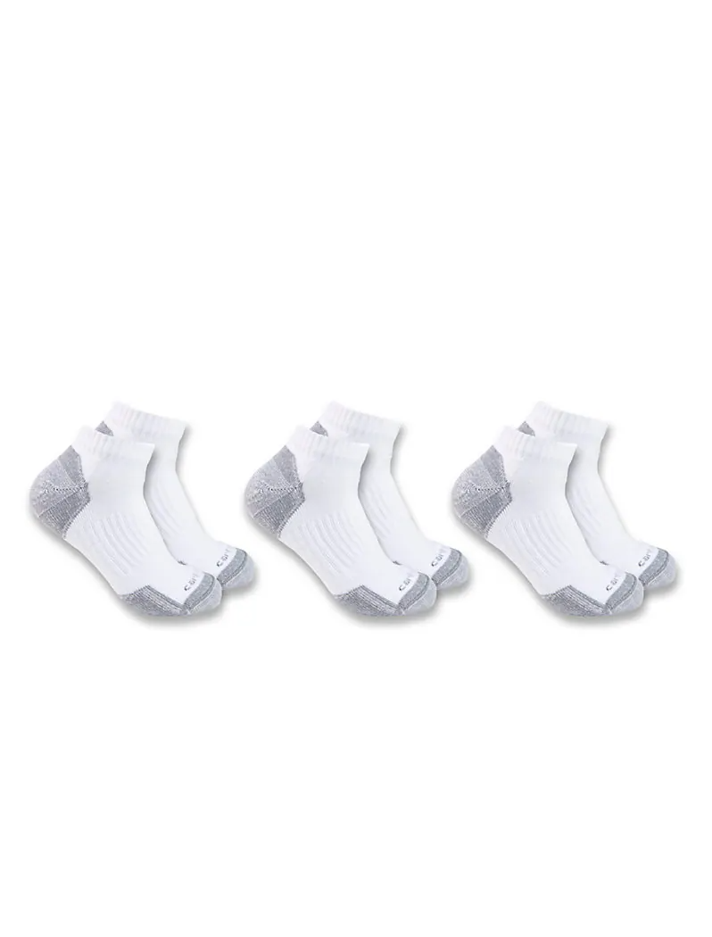 Carhartt Midweight Cotton Blend Low-Cut Socks 3-Pack - SL6003