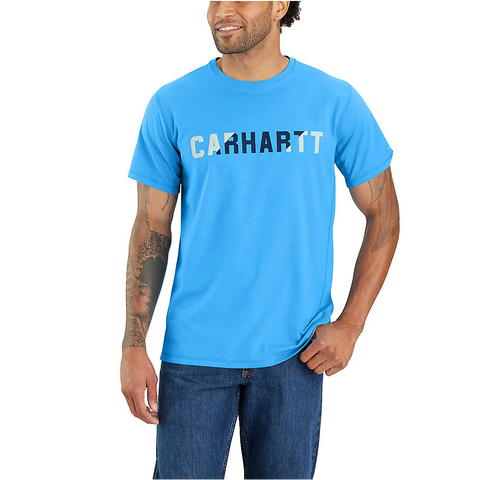 Carhartt Force® T-shirt graphique à manches courtes et coupe décontractée avec logo bloc 105203