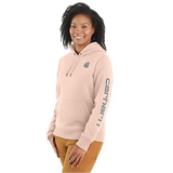 Carhartt Women's Relaxed Fit Midweight Logo Sleeve Graphic Sweatshirt - 102791