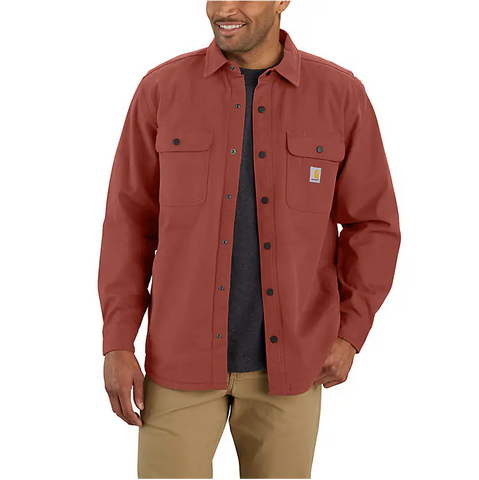 Carhartt Men's Rugged Flex Relaxed Fit Midweight Canvas SS Shirt