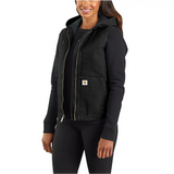 Carhartt Women's Washed Duck Hooded Insulated Vest - 104026