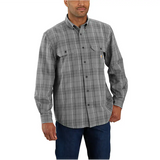 Carhartt Loose Fit Midweight Chambray Long-Sleeve Plaid Shirt - 105946