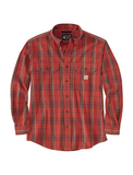 Carhartt Loose Fit Midweight Chambray Long-Sleeve Plaid Shirt - 105946