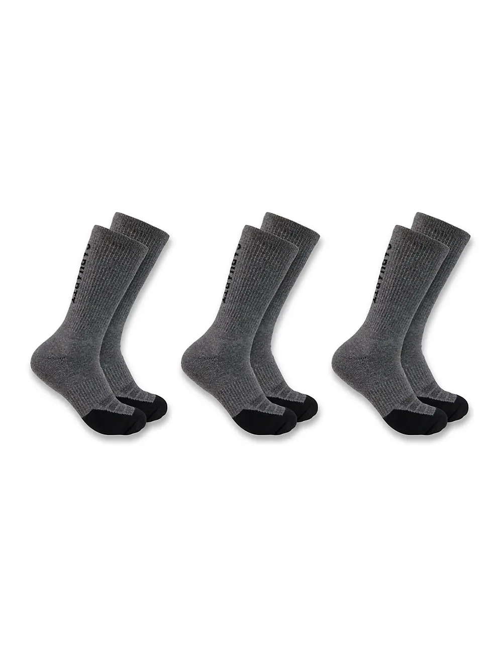 Carhartt Force® Men’s Midweight Logo Crew Socks 3-Pack - SC9913M