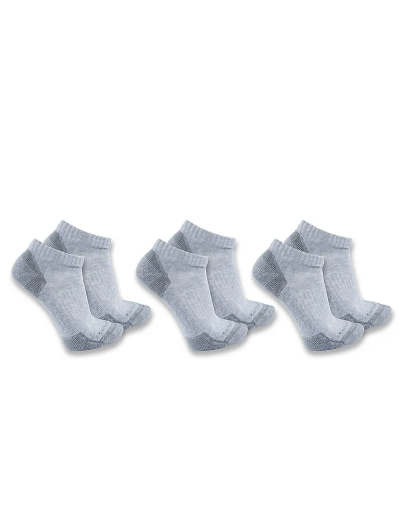 Carhartt Midweight Cotton Blend Low-Cut Socks 3-Pack - SL6003