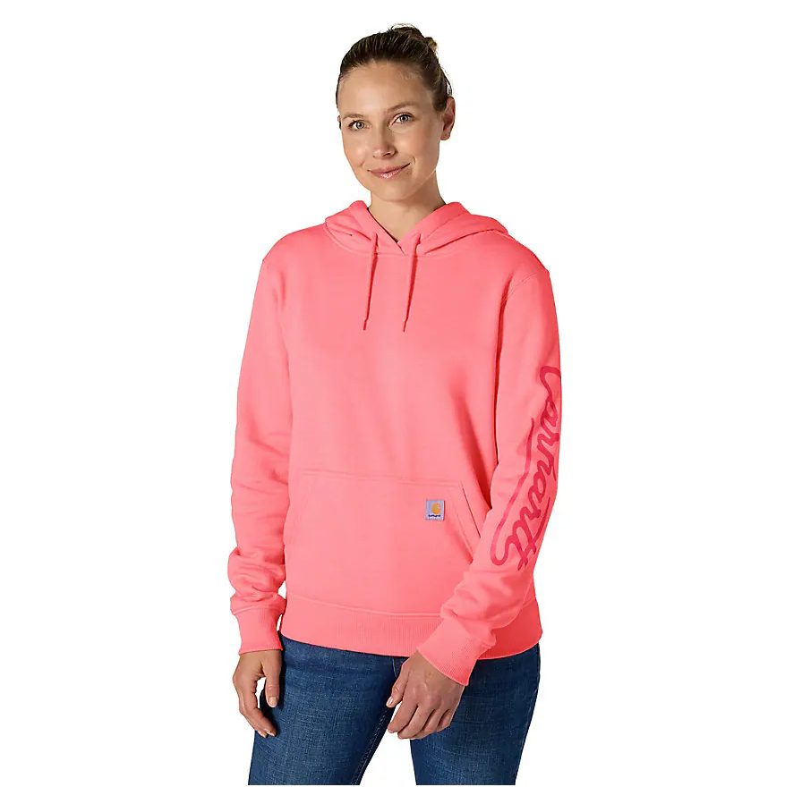 Carhartt Women's Sawyer Script Logo Hooded Sweatshirt - 107414