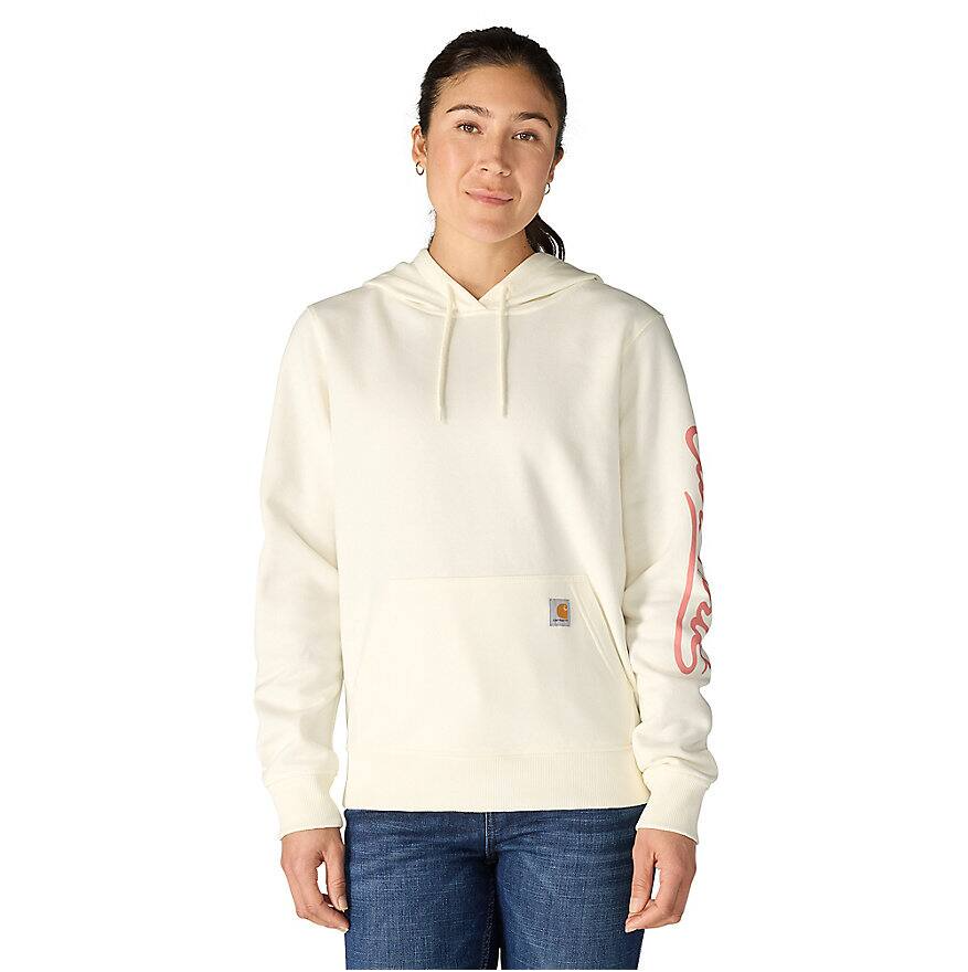 Carhartt Women's Sawyer Script Logo Hooded Sweatshirt - 107414