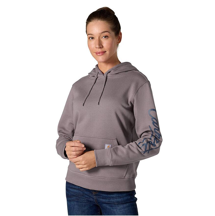 Carhartt Women's Sawyer Script Logo Hooded Sweatshirt - 107414
