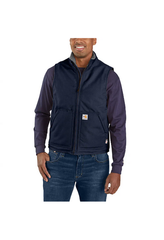 Carhartt Flame-Resistant Duck Sherpa Lined Vest - 104981 – WORK N WEAR Carhartt Flame-Resistant Duck Sherpa Lined Vest - 104981 – WORK N WEAR