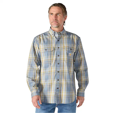 Carhartt FR Flame-Resistant Long Sleeve Plaid Shirt - 104507