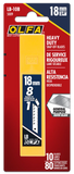OLFA 10 Pack, 18MM LB Silver Snap Heavy Duty Blades LB-10B