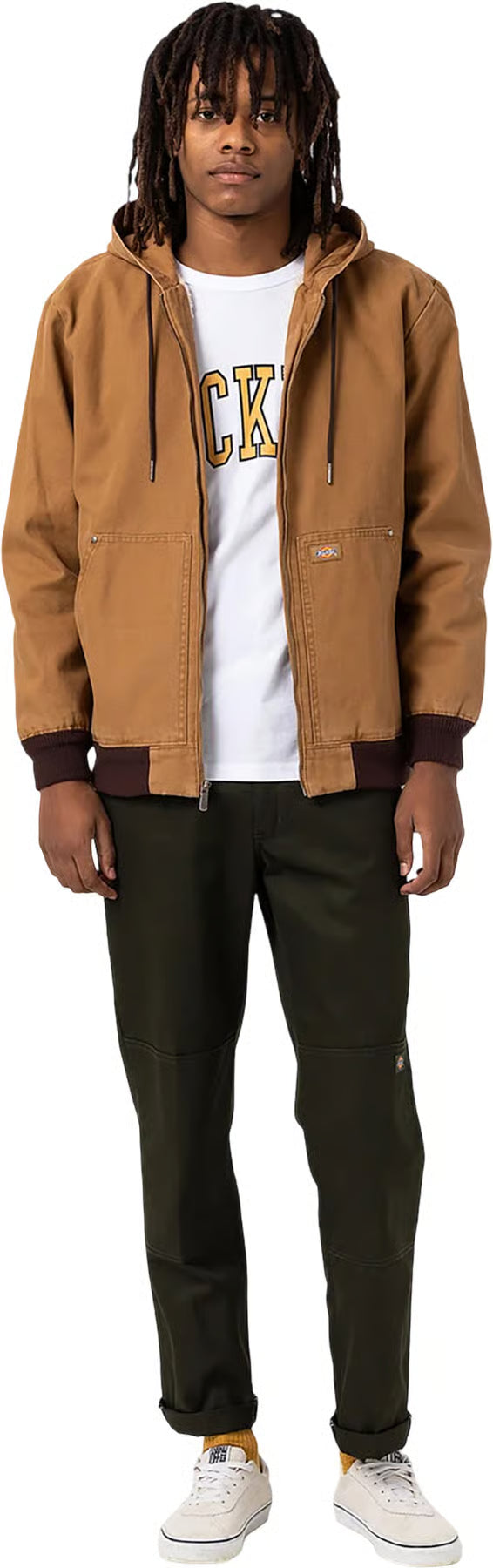 Dickies Men's Hooded Duck Bomber Jacket