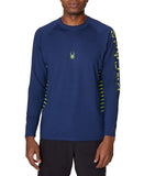 Spyder Mens Solid Side Stripe Long Sleeve Rashguard - S923037