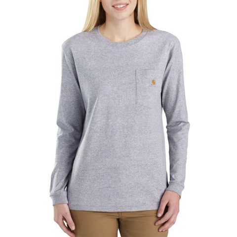 Carhartt Women'S Loose Fit Heavyweight Long-Sleeve Pocket T-Shirt - 103244