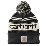 Carhartt Knit Pom-Pom Cuffed Logo Beanie - 105168