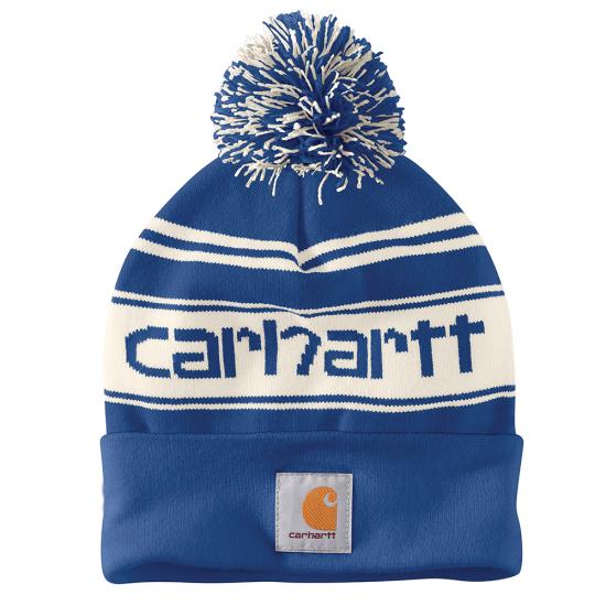 Carhartt Knit Pom-Pom Cuffed Logo Beanie - 105168