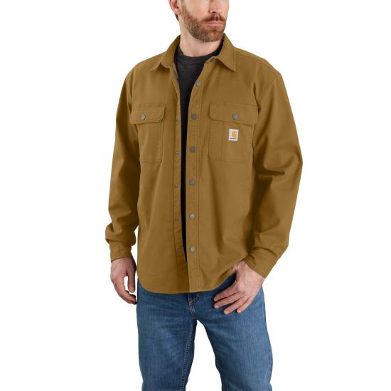 Veste-chemise doublée polaire en toile Carhartt Rugged Flex™ Fit - 105419
