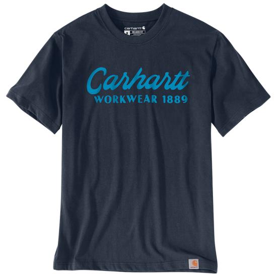 Carhartt Loose Fit Heavyweight Short Sleeve Script Graphic T-Shirt 106158