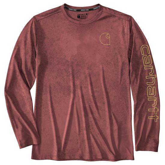 Carhartt Force Sun Defender™ Lightweight Long-Sleeve Logo Print T-Shirt - 106779