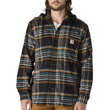 Carhartt Rugged Flex™ Relaxed Fit Flannel Fleece Lined Hooded Shirt Jac - 107011