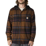 Carhartt Rugged Flex™ Relaxed Fit Flannel Fleece Lined Hooded Shirt Jac - 107011