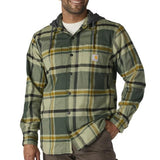 Carhartt Rugged Flex™ Relaxed Fit Flannel Fleece Lined Hooded Shirt Jac - 107011
