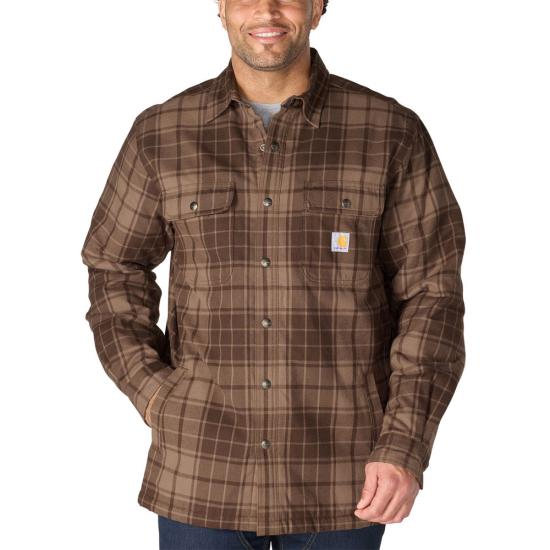 Chemise-veste à doublure Sherpa en flanelle coupe décontractée Carhartt - 105939