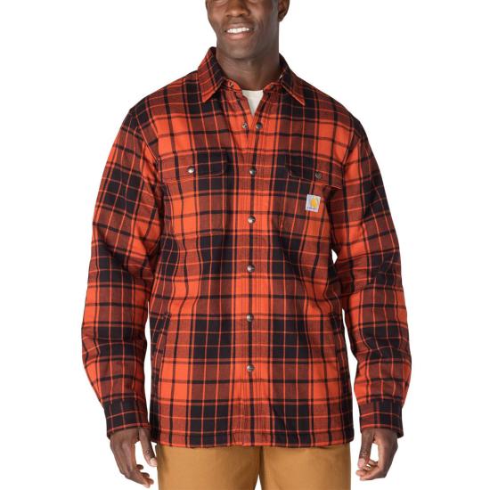 Chemise-veste à doublure Sherpa en flanelle coupe décontractée Carhartt - 105939