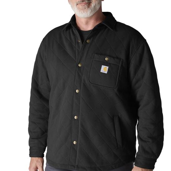 Carhartt Rain Defender® Loose Fit Heavyweight Quilted Snap Front Shirt Jac - 107270