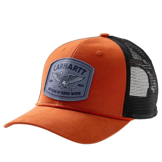 Carhartt Canvas Mesh-Back Oakland Eagle Cap - 107715