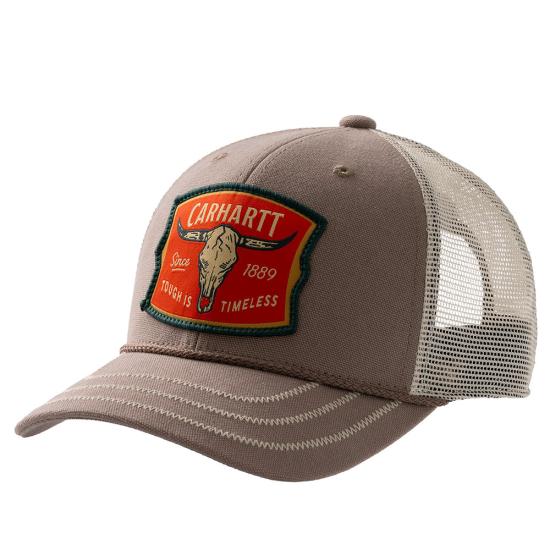 Carhartt Canvas Mesh-Back Oakland Steer Cap - 107718