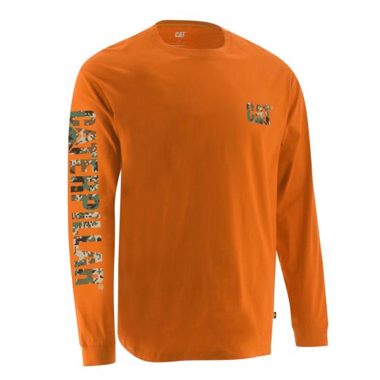 T-shirt à manches longues CAT Trademark Banner - 1510034