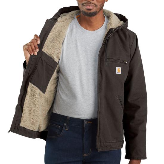 Carhartt Washed Duck Sherpa Lined Jacket - 104392