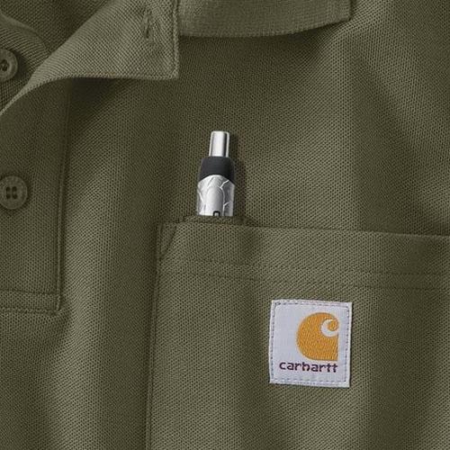 Carhartt Loose Fit Midweight Contractors Short Sleeve Pocket Polo K570