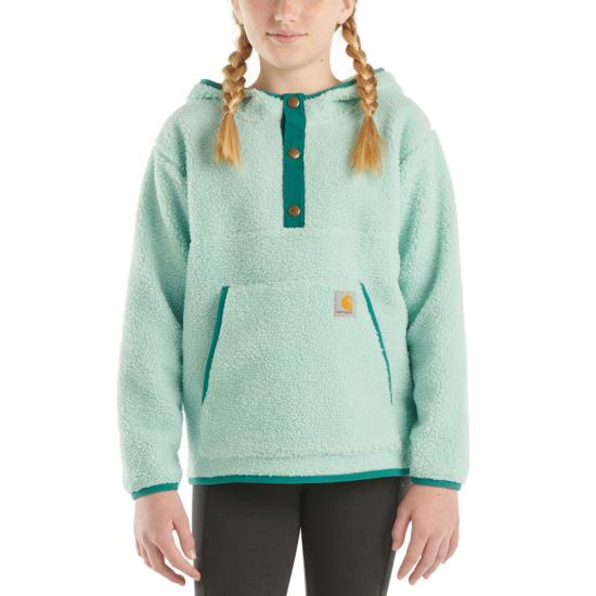 Carhartt Long-Sleeve Fleece Quarter-Snap Sweatshirt - Girls - CA9987