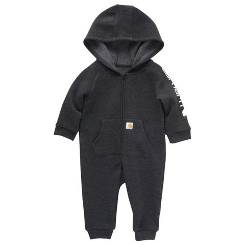 Carhartt Boy's Long-Sleeve Zip-Front Hooded Heather Coverall (INFANT) - CM8752