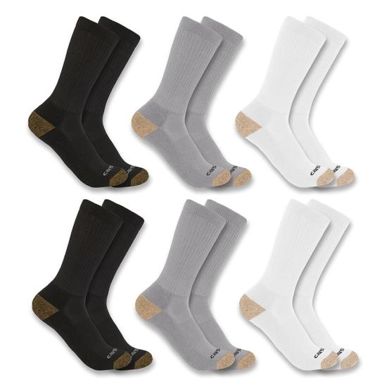 Carhartt Midweight Crew Socks 6-Pack - SC1156M