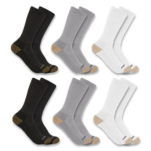 Carhartt Midweight Crew Sock 6-Pack - SC1156M