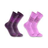 Carhartt Women's Midweight Synthetic-Wool Blend Fairisle Crew Socks 2Pack SC9642W