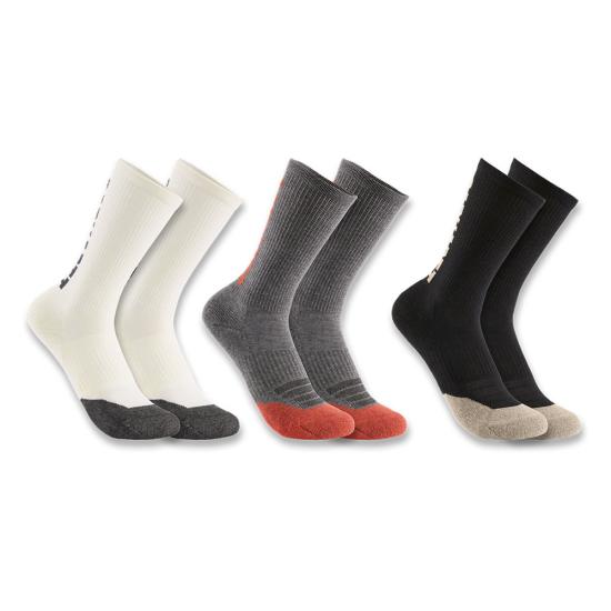 Carhartt Women's Midweight Cotton-Tencel™ Logo Crew Sock 3-Pack - SC9873W