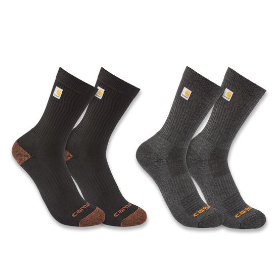 Carhartt FORCE® Men’s Midweight Logo Crew Socks 2Pack SC9972M