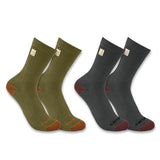 Carhartt FORCE® Men’s Midweight Logo Crew Socks 2Pack SC9972M