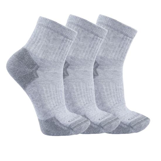 Carhartt Midweight Cotton Blend Quarter Socks 3-Pack - SQ6103M