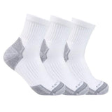 Carhartt Midweight Cotton Blend Quarter Socks 3-Pack - SQ6103M