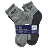 FILA Men's Athletic Performance Quarter Socks 8Pair/ Pack