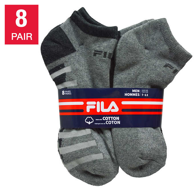 Black Fila Sock Shoes Red FILA Men's Athletic Performance Low Cut