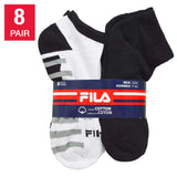 FILA Men's Athletic Performance Low Cut Socks 8Pair/ Pack