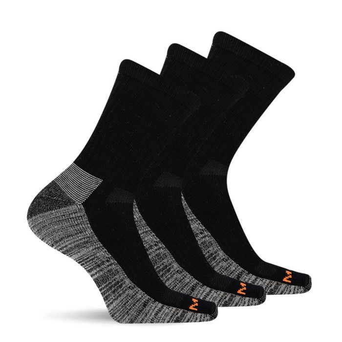 Merrell Unisex Everyday Work Crew Socks - 3 Pair