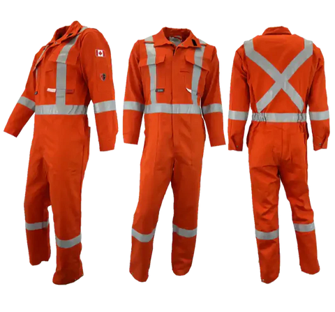 Atlas Guardian® Men's Orange Hi-Vis FR / AR Coveralls 1072OR